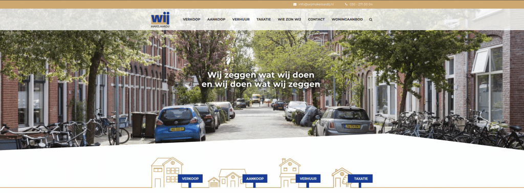 onze nieuwe website